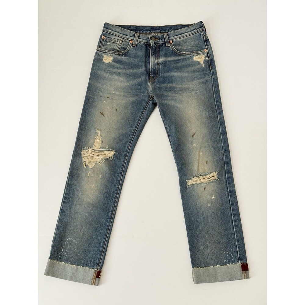 Gucci “Aveugle Par Amour” Distressed Denim Jeans - Size 30 Waist - $1100
